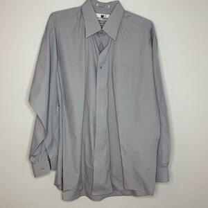 Classic Men's Gray Dress Shirt
